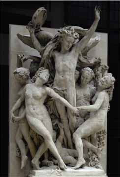 Ples, visoki relief v kamnu