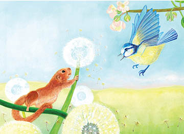 Slovenska ilustracija: Julia Doria, Podlesek Albert in sinica