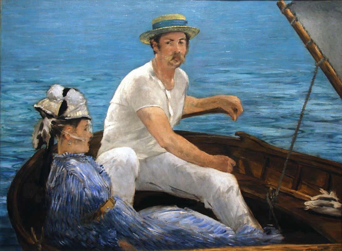 Edouard Manet - Na čolnu - 1874